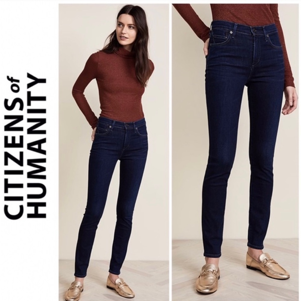Citizens of Humanity | High Rise “Rocket” | Dark Blue Jeans